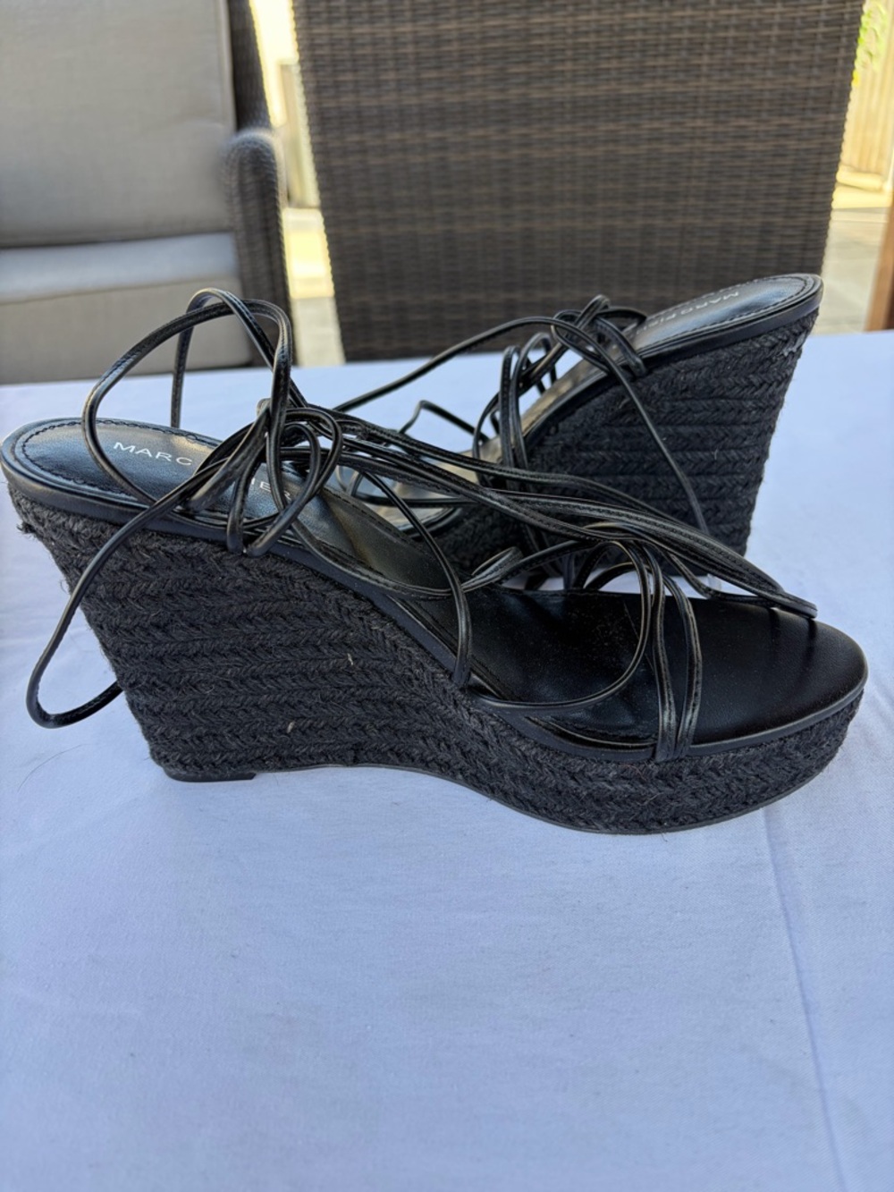 Mark Fisher Espadrille Sandals, Size 9